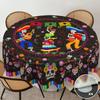 1 Piece, Mexican Day of the Dead Marigold Sugar Skull Tablecloth, Day of the Dead Decoration, Halloween Decorationzyc