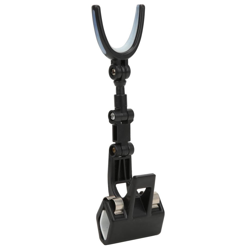 Plastic Portable Luminous Head 360 degrees Rotating Fishing Rod Bracket Holder Back Hanging Stand