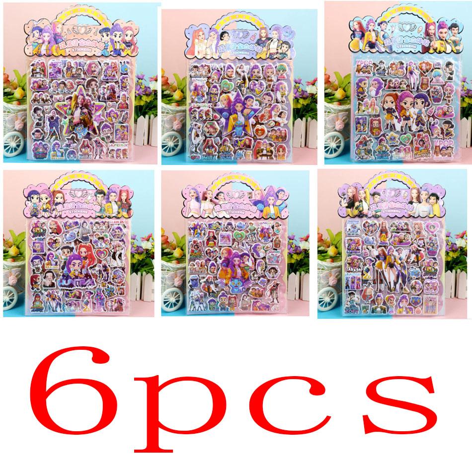 2025**KPOP Double-Layer 3D Bubble Stickers Hot Stamping Decorative Children's Gifts