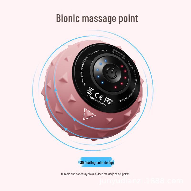 3D Vibration Muscle Relaxation Massage Ball for Hands and Feet чёрный