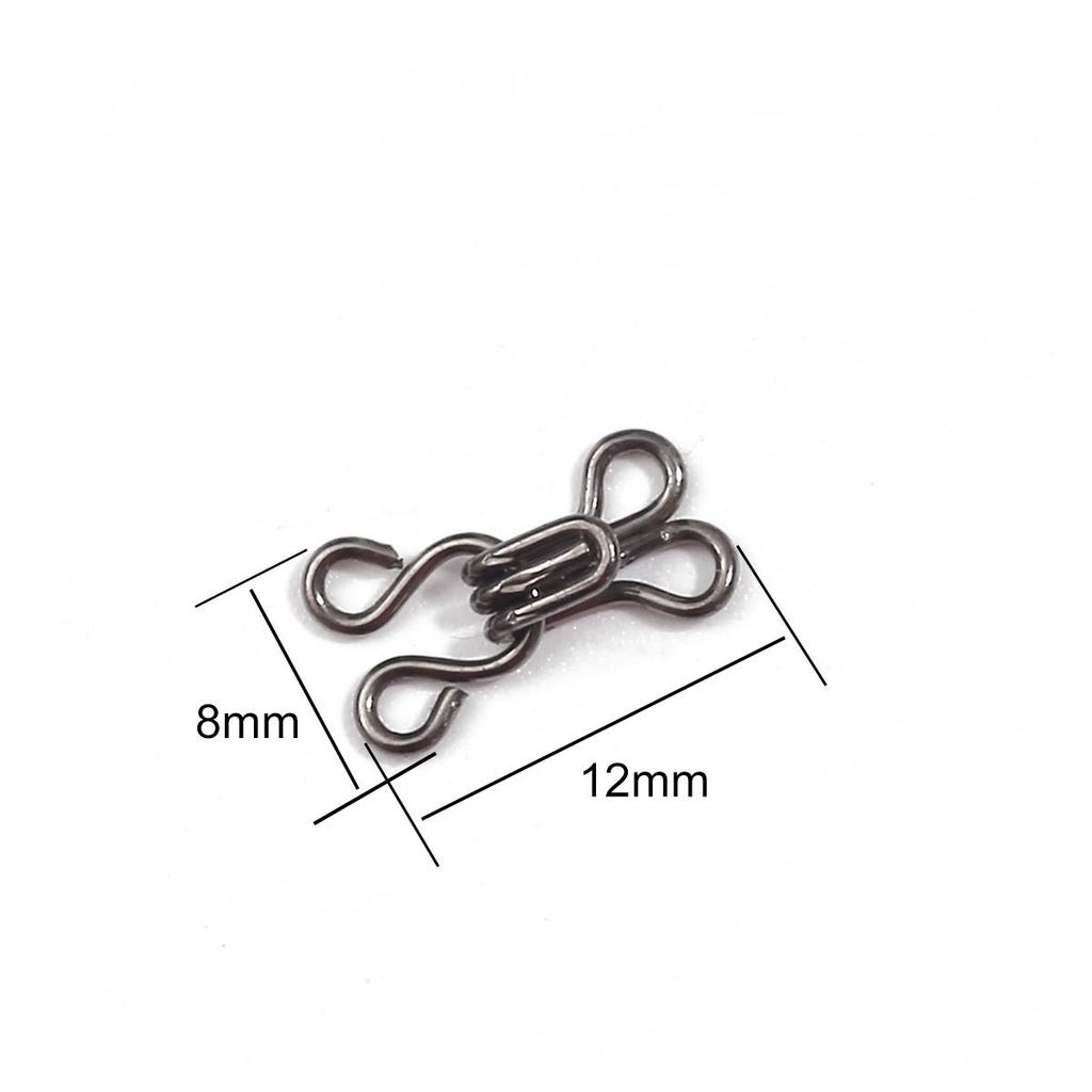 24pairs Metal Stealth Hook Buttons Coat Buckle Invisible Dark Buckle Clothing Hidden Hook Button For Garment Sewing Accessories