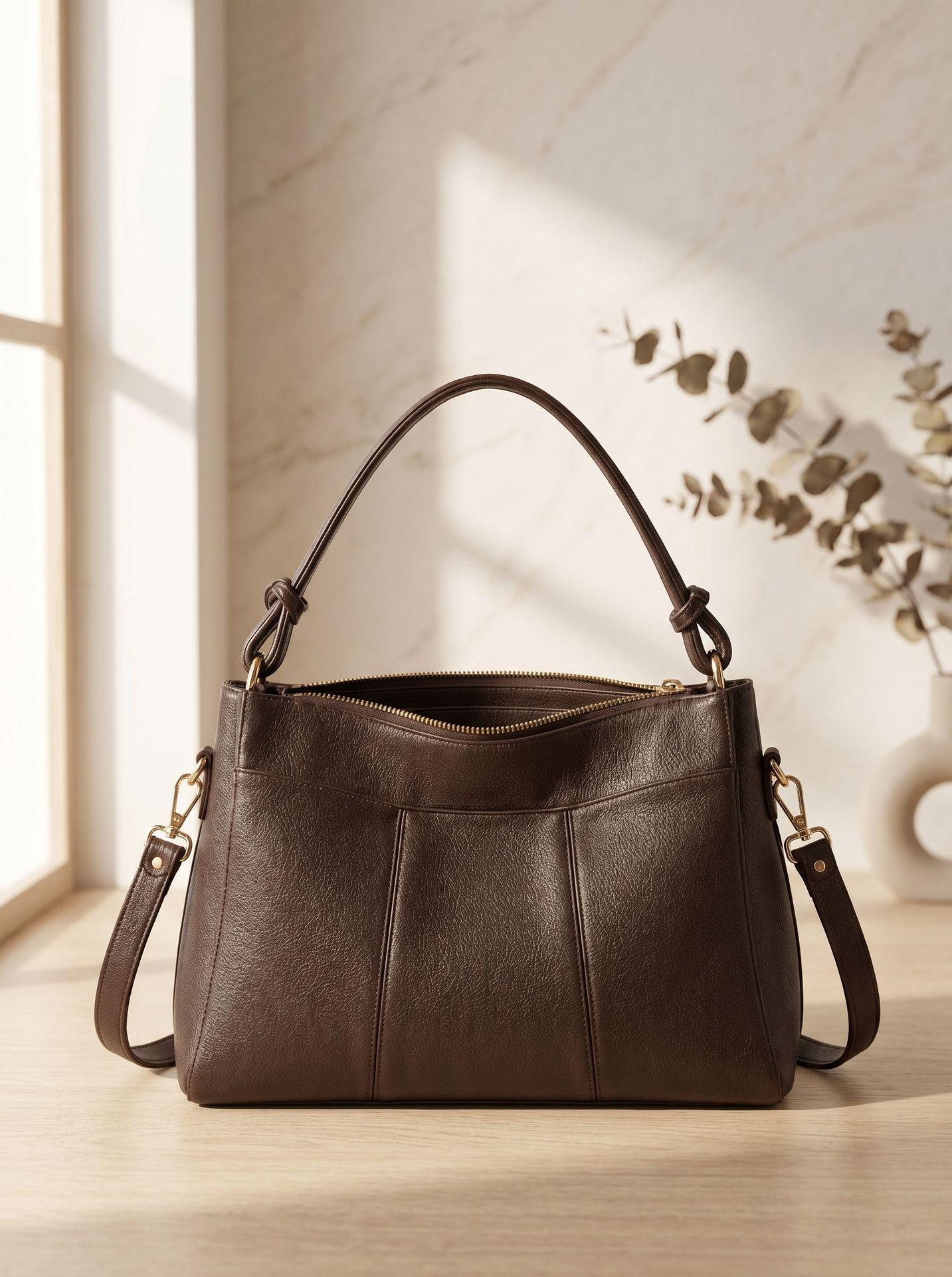 

Small-scale, Low-end, Practical Handbag for Commuting, Crossbody Bag кавовий