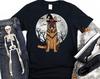 German Shepherd Halloween Shirt, Scary Dog, Howling Moon Howl-O-Ween Gift, Gildan Softstyle Unisex Tee