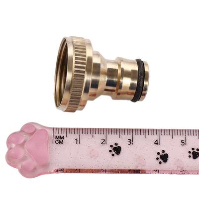 1PC 3/4'' High Quality Gardening Snap Water Hose Pipe Tube Threaded Quick Connector Tap Adaptor Brass