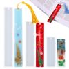 WTEMPO DIY Silicone Blank Bookmark Making Molds Creative Ornaments Pendents Casting Molds Large Medium and Small Mold Sets Holiday Special Gifts