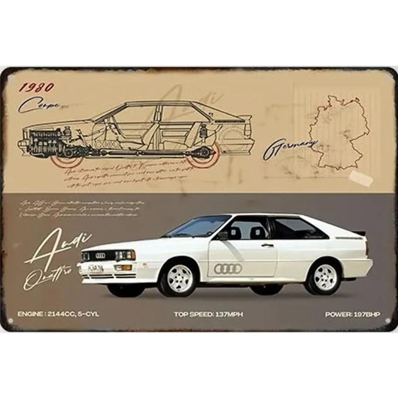 Garage Bar Metal Sign Vintage Wall Decor 20x30cm