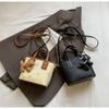 IELGY Embossed Butterfly Portable Tote Bag Korean Version Fashion One-Shoulder Messenger Bag Bucket