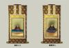 Set of two hanging scrolls by Buddhist Available in various sects and Jodo Shinshu Buddhist Altar Shuren Jodo Shinshu Honganji with brown Kyo-Isemura