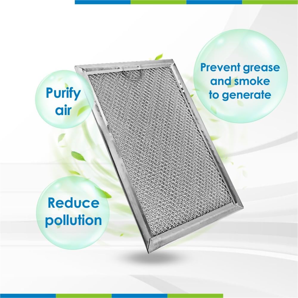 Air Filter Replacement,Microwave Grease Vent Filter for GE Model WB06X10359 and WB06X10309 (Size is 7.64x5.12x0.16 Inches 1-Pack) MAF-04
