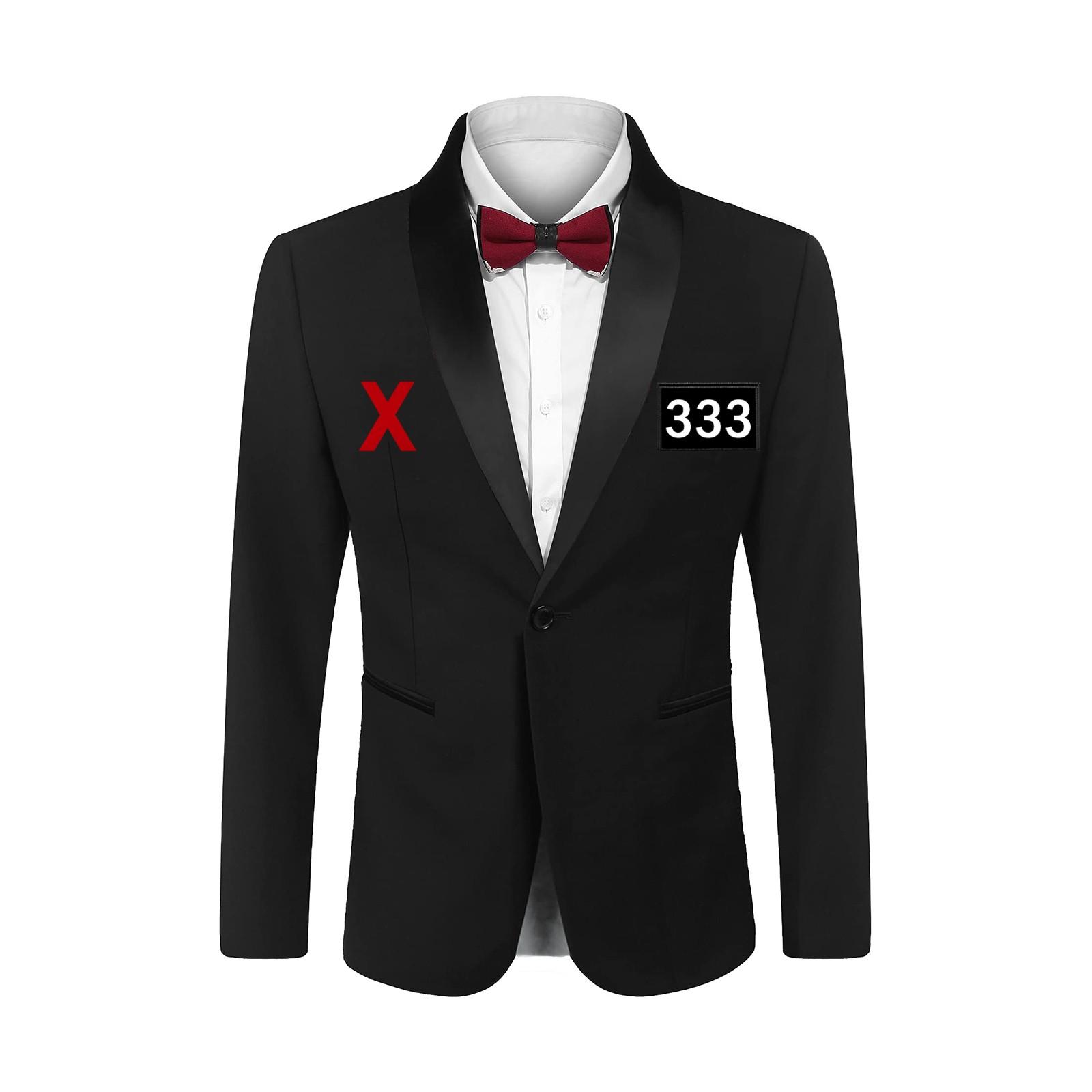 

Men s Stylish and Comfortable Suit Jacket XL срібний