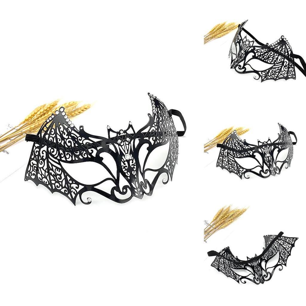 Metal Face Mask For Cosplay Parties With Handcrafted Design And Sexy Halfface Style