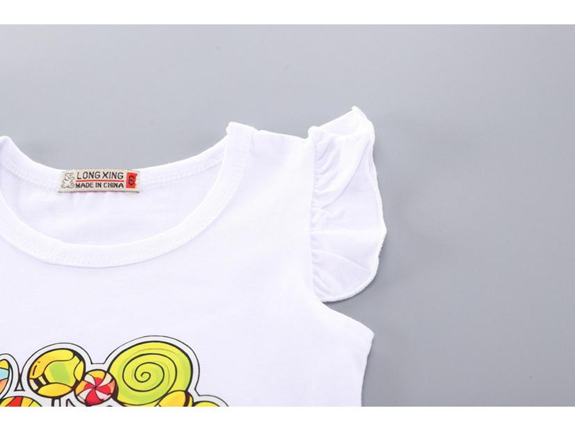 Korean-Style Summer Floral Vest & Shorts Set for Girls (0-4 Years)