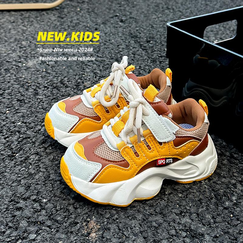 Children's Sneakers Boy Breathable Girls School Shoes Fashion Versatile Kids Causal Running Sports Shoes Non-slip Spring Autumn