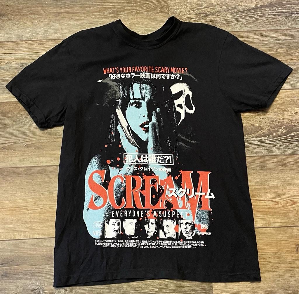 Scream 1996 90s Horrorfilm Zeldzaam Neve Campbell Grafisch T-shirt Heren M
