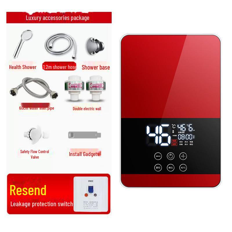 2025 Instant Electric Shower Water Heater - Compact & Fast-Heating for Home & Kitchen