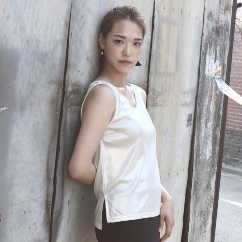 Kamupeullajulaeb Glitter Sleeveless T_Wh