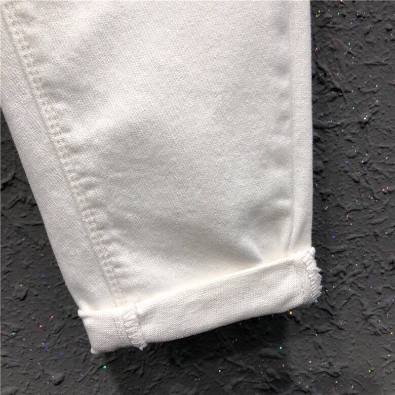 Plus Size Jeans for Women Spring and Summer High Waisted Loose Casual Cropped Pants Harem Pants