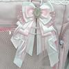 Anime DIY Itabag Double Layer Bow Ribbon Pendant Lolita Handbag Soft Durable Bag for School Travel Cosplay