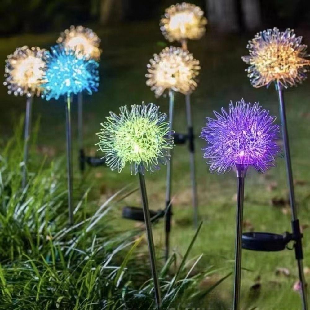 windflower Blowball Solar Lights IP65 Waterproof Solar Landscape Lights Landscape Decor