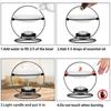 High Temperatures Resistant Ceramics Wax Melt Burners Essential Oil Diffuser Metal Tealight Stand for Relaxing Ambiances