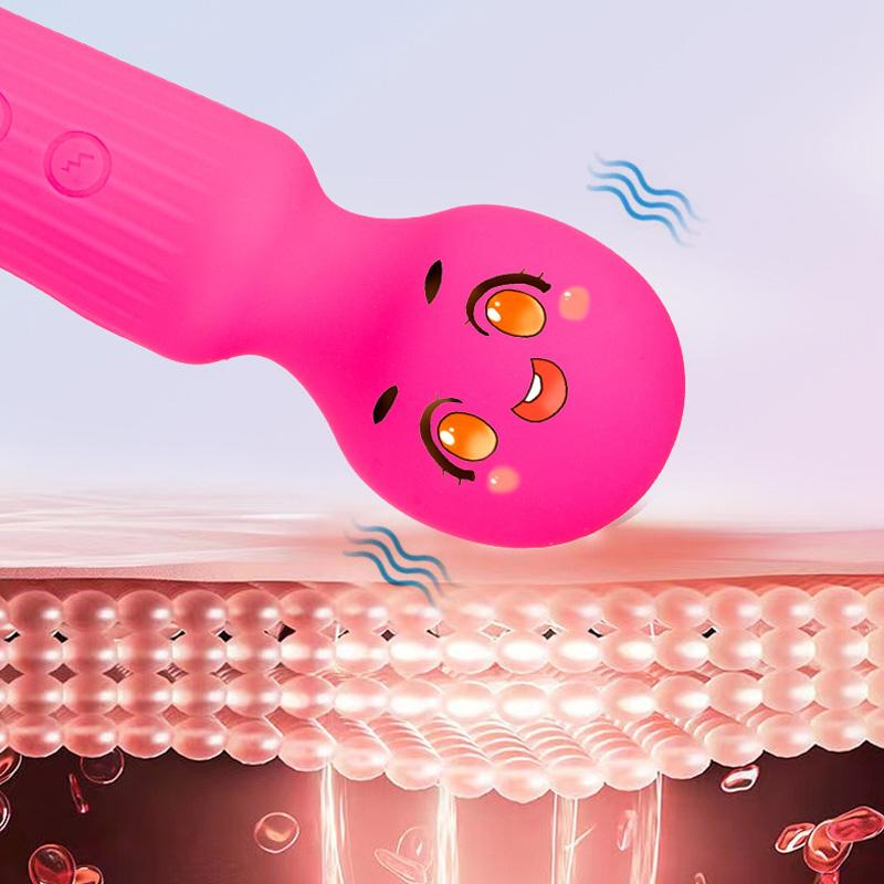 Mini Vibrators Female Masturbator Portable Silicone Vibrating Stick G Spot Massager Magic Wand AV Vibrator Sex Toys for Women