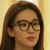 Huang Yimei's Round Acetate Glasses: Anti-Blue Light, Myopia-Friendly, Unisex Style for a Slimmer Face.