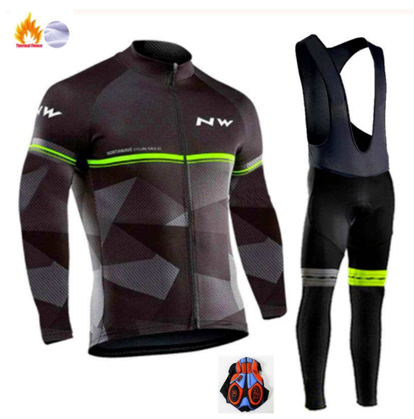 2026 Winter Fleece Warm Cycling Suit, Cycling Suit Fleece Warm Winter Thickened Long-sleeved Trousers Cycling Suit XS