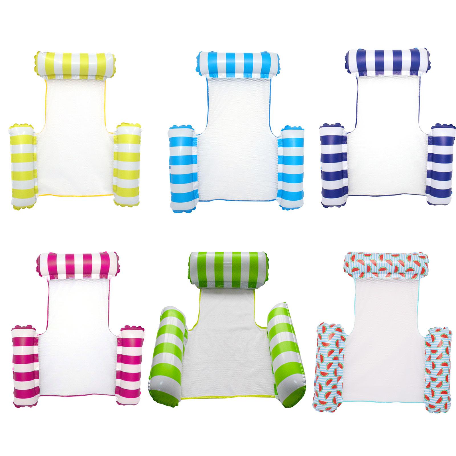 

Летний надувной плавающий ряд для бассейна, полосатый шезлонг, уличный надувной матрас, кровать, пляжный бассейн, игрушка с