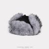 Imitation Fox Fur Hat Men's Thickened Velvet Dog Leather Hat Women's Winter Warm Locomotive Riding Ear Protector Cotton Hat
