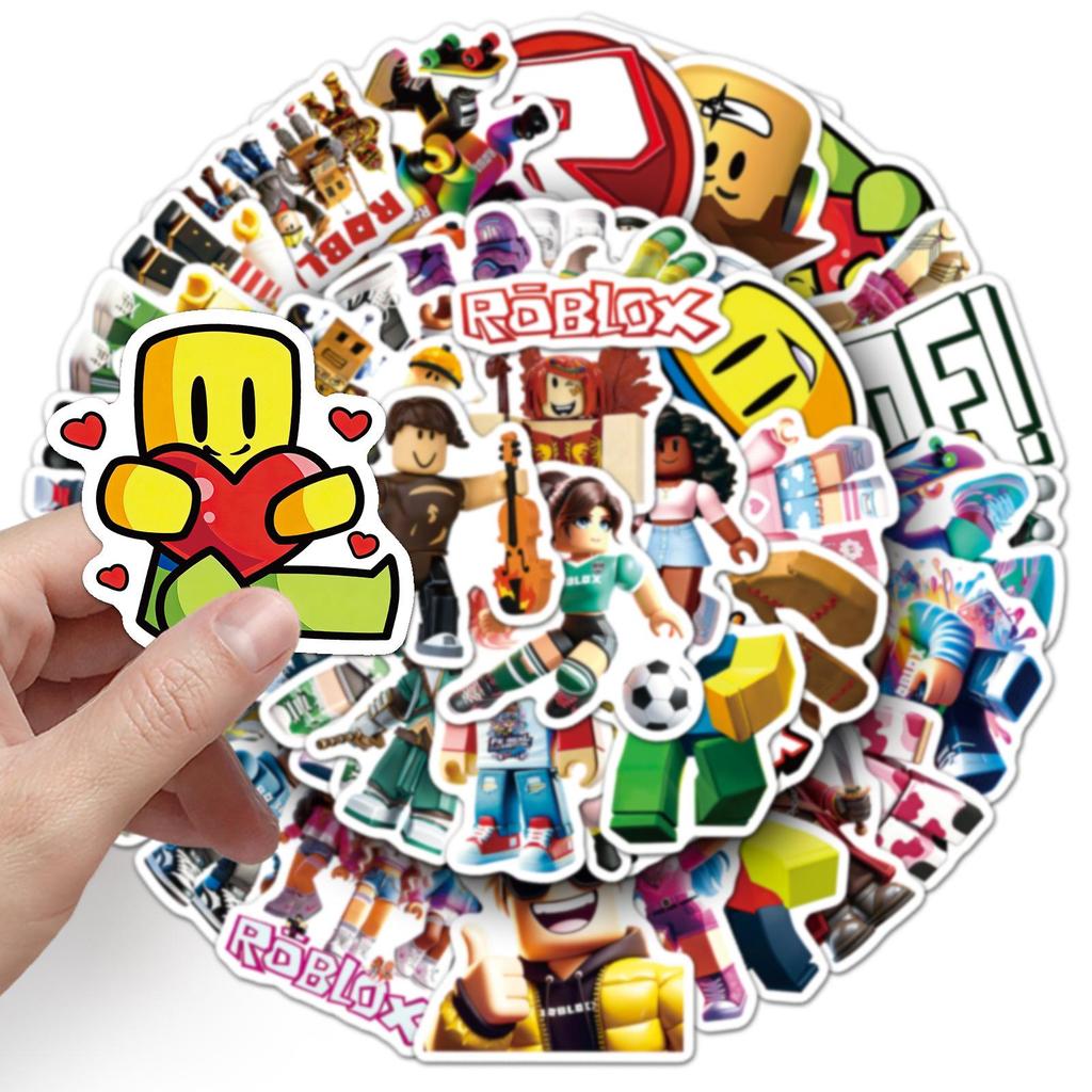 50pcs Roblox Character Waterproof Stickers for Phone Cases & Computers