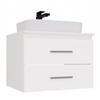Nel 60 Bathroom Vanity White Wall-Mounted 2 Drawers 60X50X45 Cm