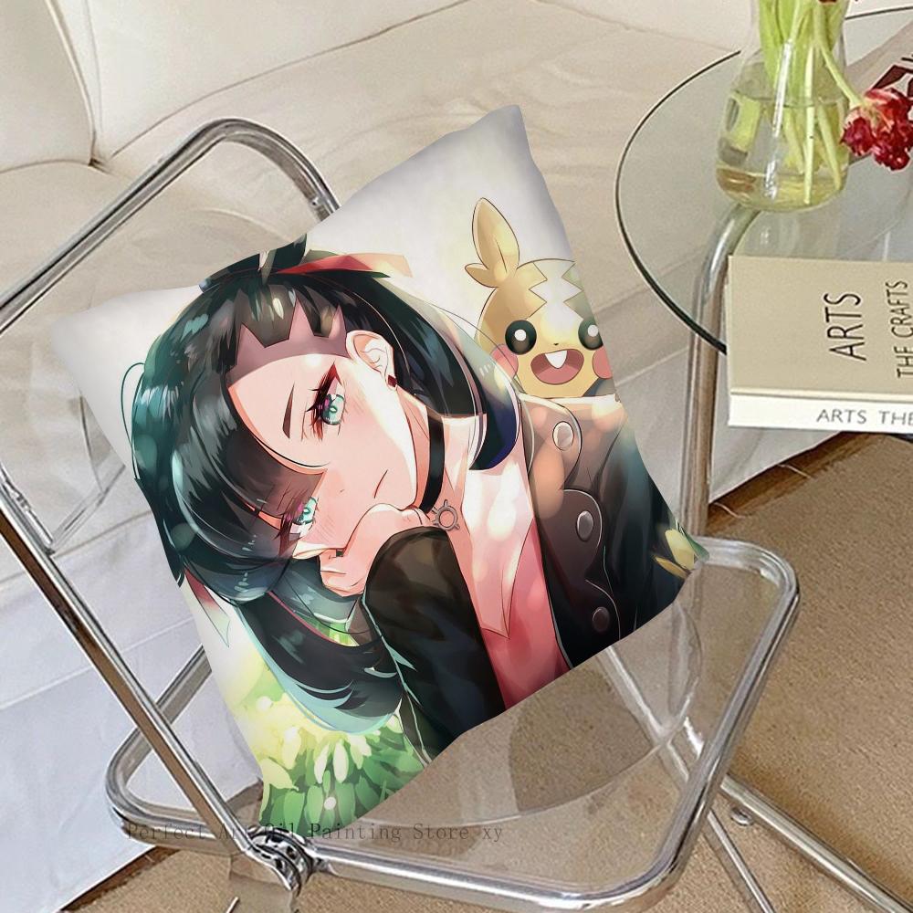 Marnie Animation P-Pokemon Pillow Case Square Pillow Bedroom Sofa Leisure Comfort Cushion Car Living Room Home Decoration 40X40