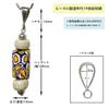 Venetian Lampwork Bead Antique Beads SILVER925 Pendant Necklace Millefiori Venetian Trade Beads Necklace Tapered Chain 50cm Antiquebeads Handmade