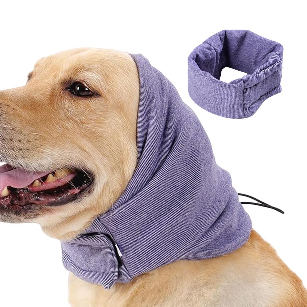 Dog Ear Cover Dog Snood Ear Care Dog Ear Scarf For Stress Relief Pet Hood For Bathing Drying Grooming Noise Protection