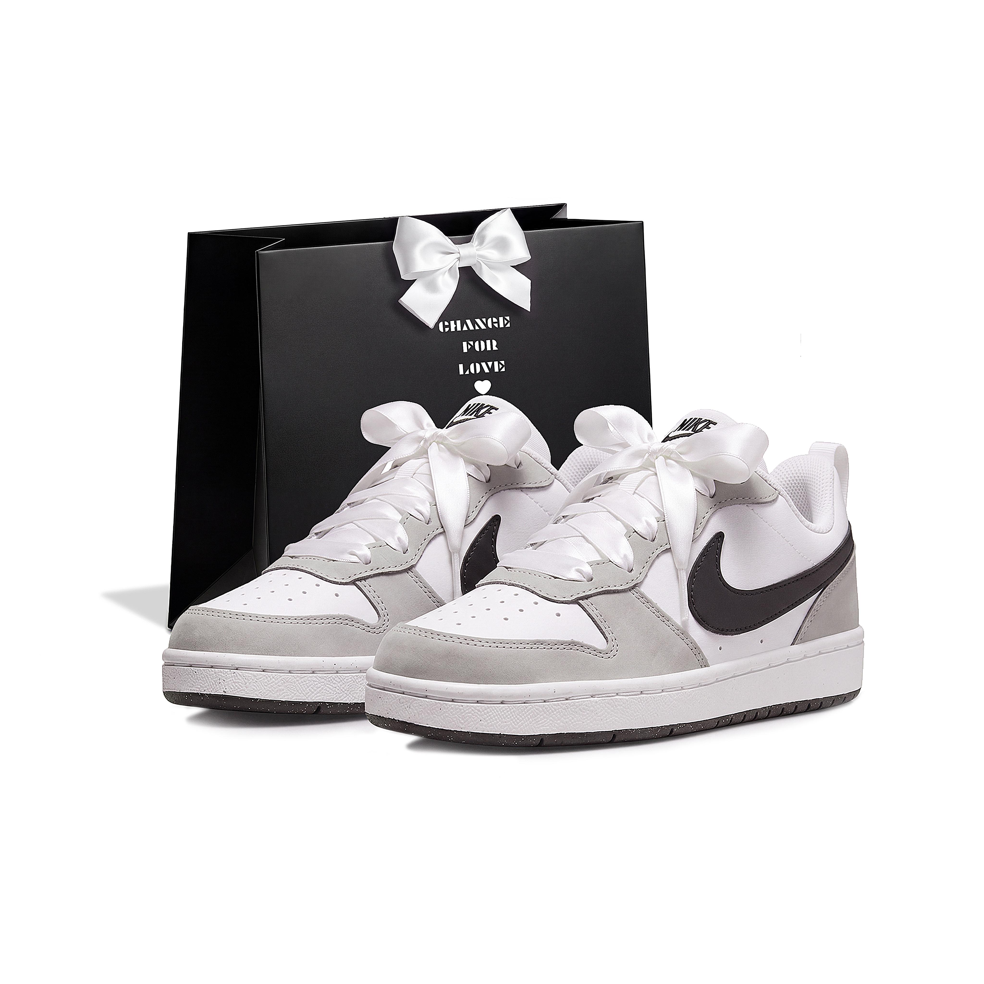 

Nike Court Borough Shopping Bag, Little Gray Slip Resistant Abrasion Resistant Low top Skateboard Shoes Women s IR0566-001(Team2362-S-BOX) 38.5