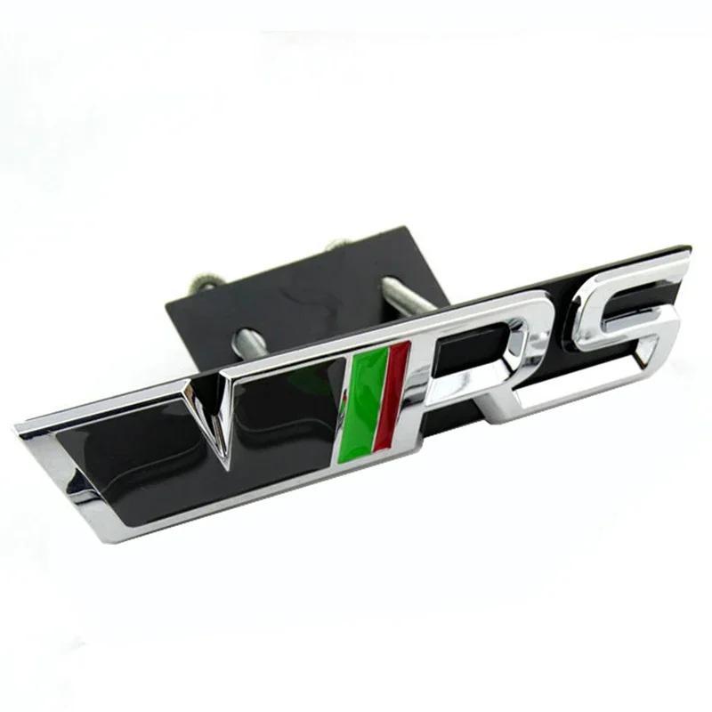 VRS Logo Car Front Grille Emblem Metal Badge Decoration for Octavia Rs Fabia Rapid Superb Kodiaq Yeti Citigo Vision Kodiak