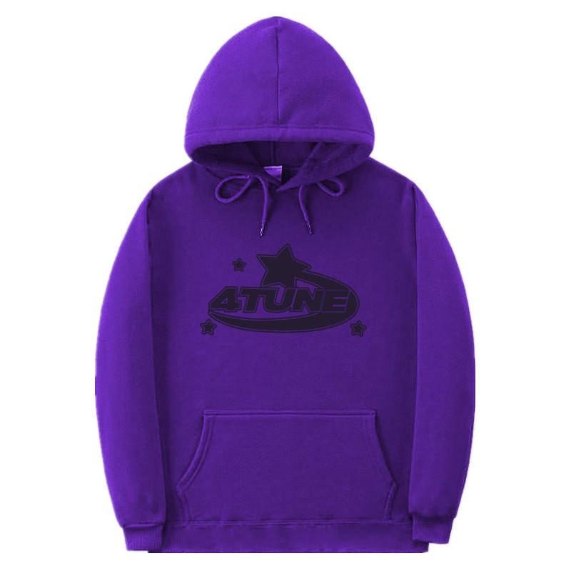 Unisex Gothic Hoodie Streetwear Oversized Pullover Sweatshirt Met Geribbelde Zoom Mannen Vrouwen Herfst