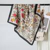 Neuer bedruckter Seidenblumen-Mode kleiner quadratischer Schal für Damen Frühling und Sommer dünnes Design, Sonnenschutz Dekoration ins Seide