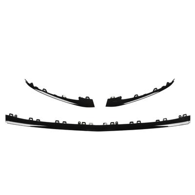 3pcs Gloss Black Front Bumper Lower Trim Replacement for Mercedes?Benz S?Class W222 V222 AMG Line