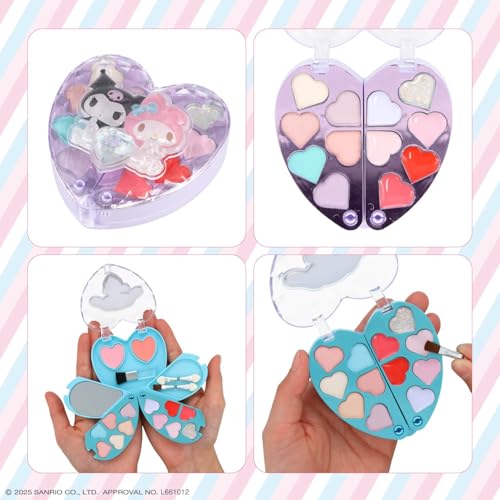 Shobido Sanrio Sparkly Heart Compact Kids' Cosmetics (Cinnamoroll)