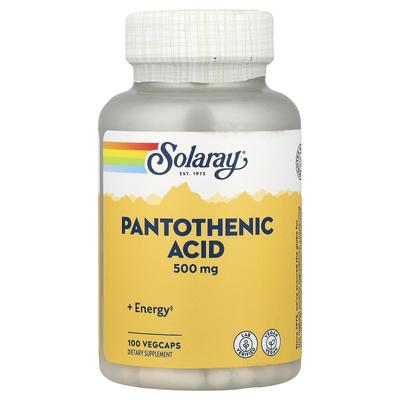 Pantothensäure, 500 mg, 100 vegetarische Kapseln