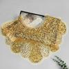 Elegant Beads Lace Collar Patches Adhesive For Wedding Gowns And Evening Dresses