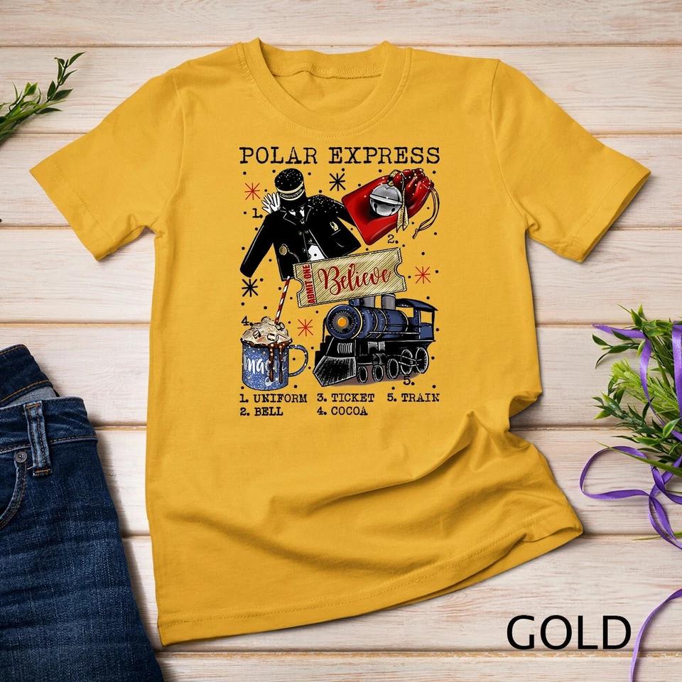 Polar Express Believe Christmas Shirt T-Shirt Unisex T-shirt 6 XL