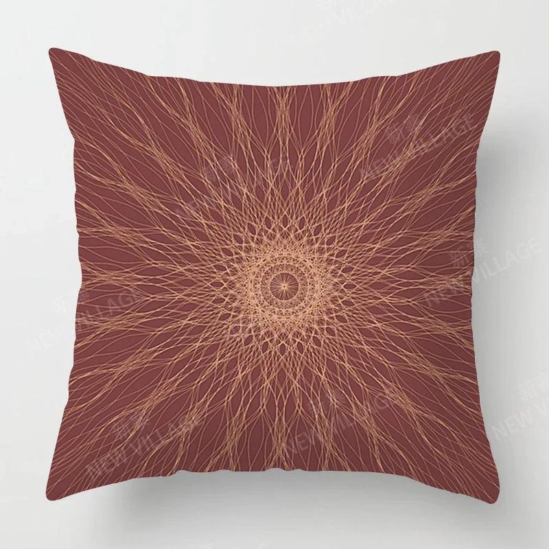 Herbstliche Heimdeko Herbst Wohnzimmer Überwurf Kissenbezug Sofa Boho Kissenbezug Mandala