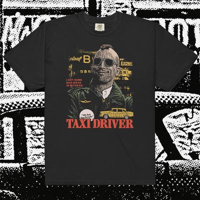 Taxi Driver: Front & Back Print Comfort Colors Film T-Shirt