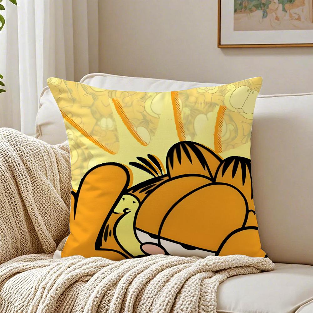 G-Garfield Cushion Cover Pillowcase Anti-Dustmite Living Room Sofa Decor Cushion Room