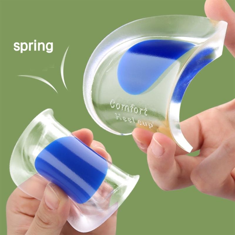 Gel Heel Cushions for Heel Pains Relief, Heel Cushions Inserts Gel Heel Cup Heel Support Pads Heel Inserts for Women Man
