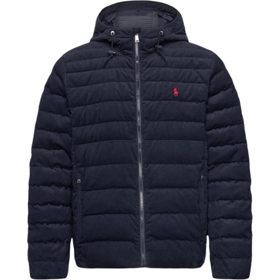 

Куртка с вышитым логотипом Polo Ralph Lauren, на молнии, с капюшоном и длинными рукавами, мужская, синяя, 710938559-001 M