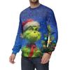 Men's Casual Fashion Printed Round Neck Pullover Sweatshirt