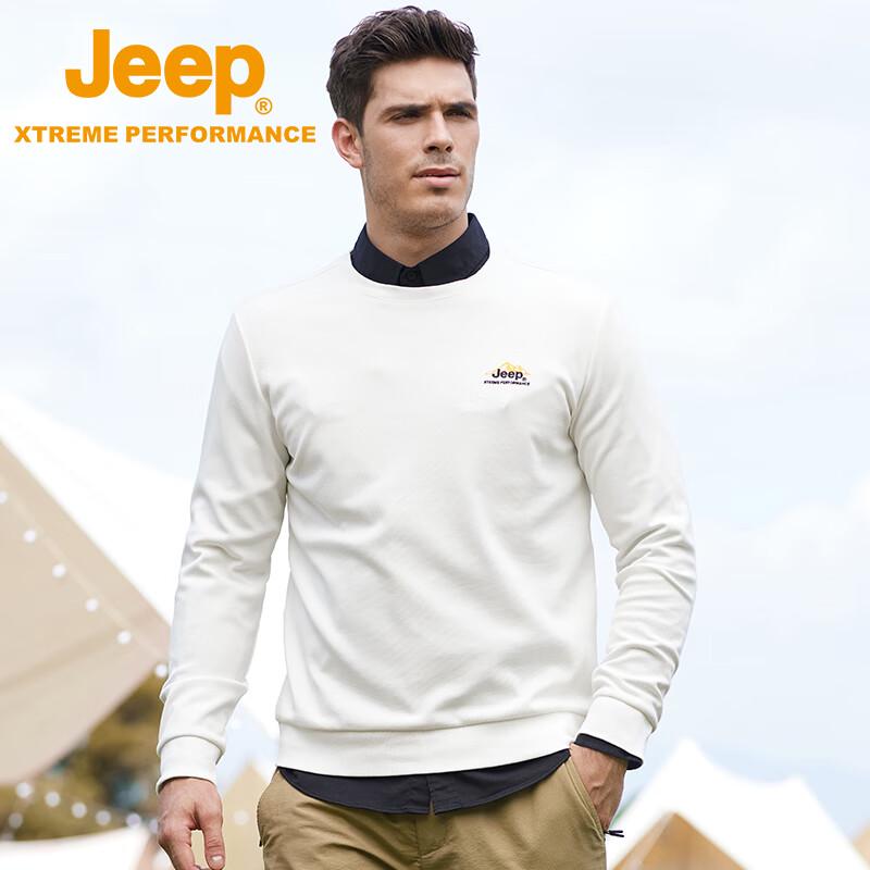 Jeep Men's Warm Fleece-Lined Casual Long Sleeve Top
